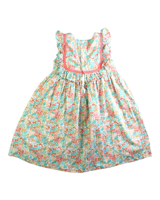 A Multicolour Sleeveless Dresses from Pepa London in size 4T for girl. (Back View)