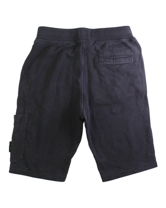 A Black Shorts from Stone Island in size 10Y for boy. (Back View)