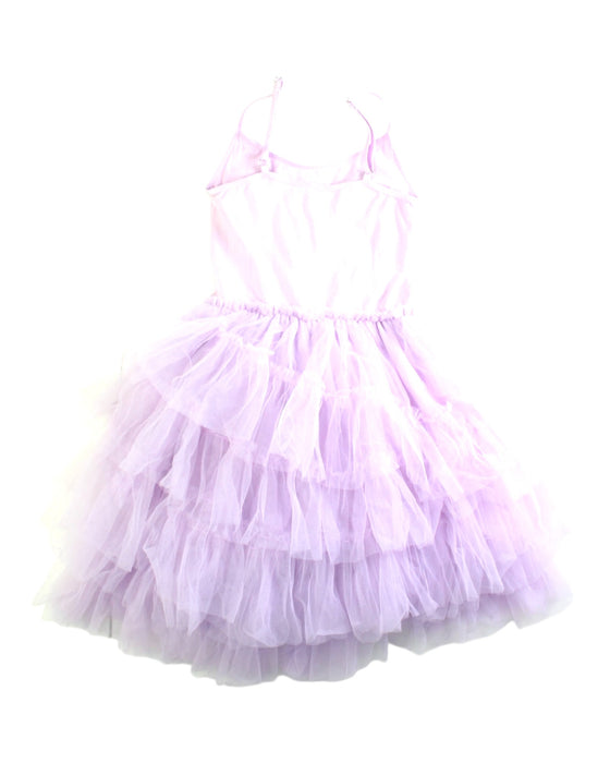 A Purple Sleeveless Dresses from Tutu Du Monde in size 4T for girl. (Back View)