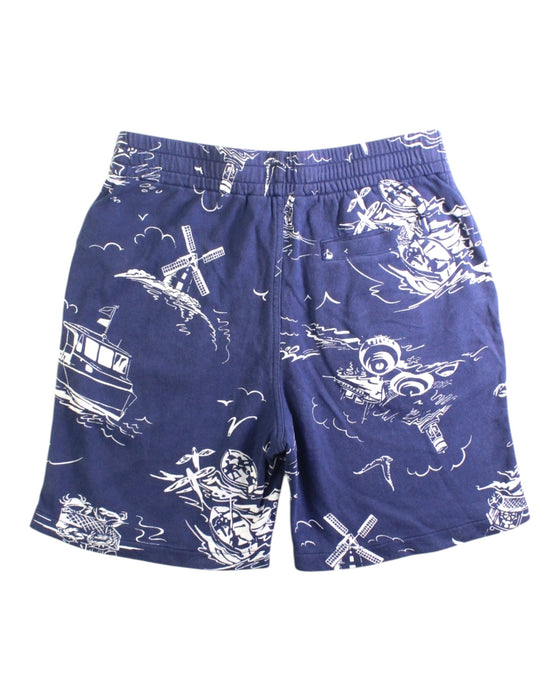 A Navy Shorts from Polo Ralph Lauren in size 10Y for boy. (Back View)