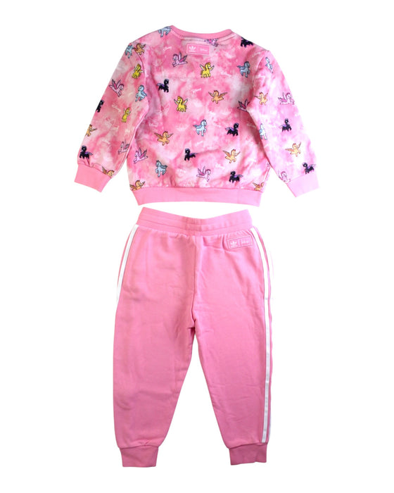 A Pink Pants Sets from Adidas in size 4T for girl. (Back View)