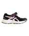 A Black Sneakers from ASICS in size 4T for boy. (Front View)