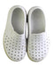A White Slip Ons from Native Shoes in size 6T for boy. (Back View)
