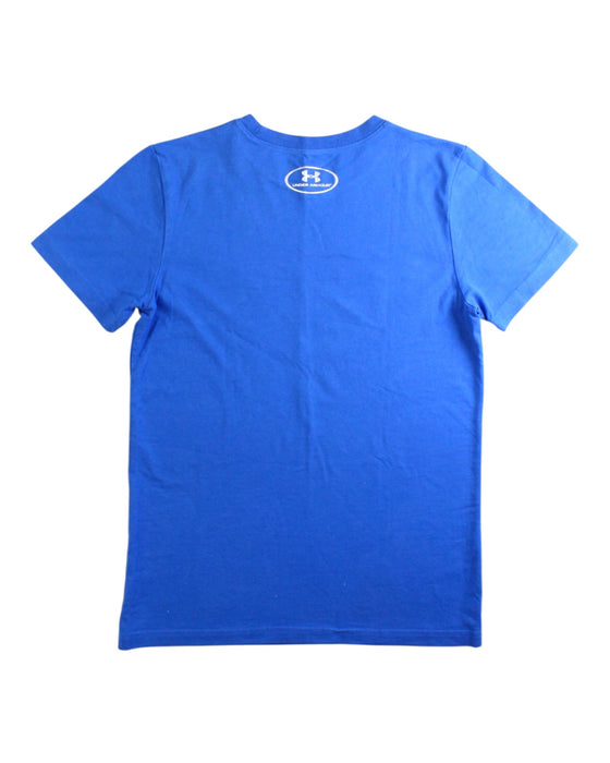 A Blue Short Sleeve T Shirts from Under Armour in size 7Y for boy. (Back View)