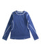 A Blue Rash Guards from Moody Tiger in size 4T for boy. (Front View)