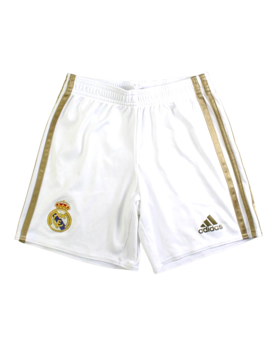 A White Active Shorts from Adidas in size 4T for boy. (Front View)