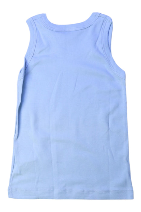 A Blue Sleeveless Tops from Petit Bateau in size 3T for boy. (Back View)