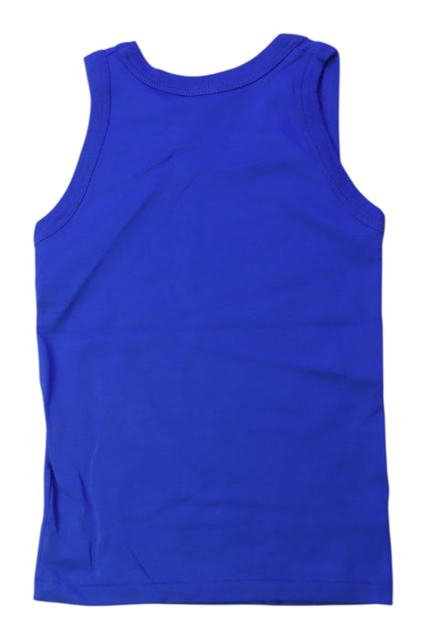 A Blue Sleeveless Shirts from Petit Bateau in size 3T for boy. (Back View)