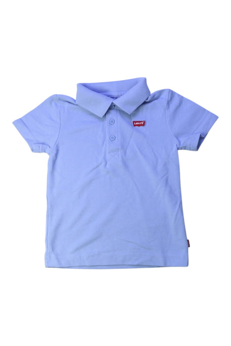 A Blue Short Sleeve Polos from Levi's in size 3T for boy. (Front View)