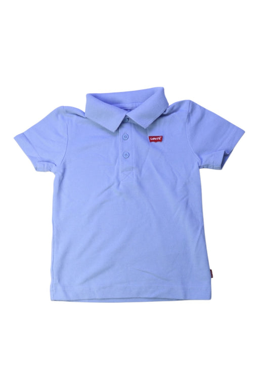 A Blue Short Sleeve Polos from Levi's in size 3T for boy. (Front View)