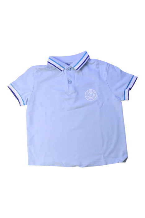A White Short Sleeve Polos from Jacadi in size 4T for boy. (Front View)