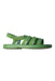 A Green Sandals from Mini Melissa in size 4T for girl. (Front View)