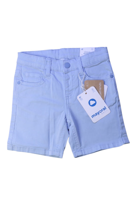 A Blue Shorts from Mayoral in size 3T for boy. (Front View)