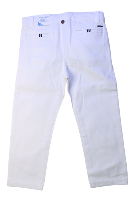 A White Casual Pants from Mayoral in size 2T for boy. (Back View)