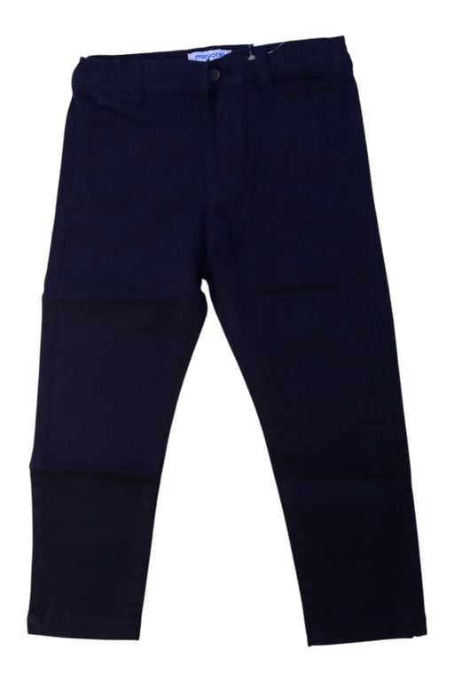 A Black Casual Pants from Mayoral in size 2T for boy. (Front View)