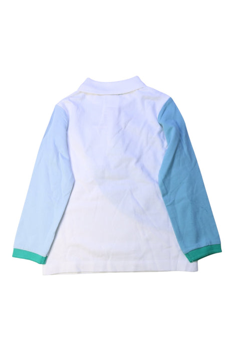 A Blue Long Sleeve Polos from Jacadi in size 4T for boy. (Back View)