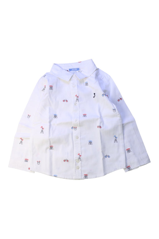A White Long Sleeve Shirts from Jacadi in size 2T for boy. (Front View)