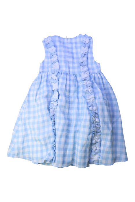 A Blue Sleeveless Dresses from Nicholas & Bears in size 3T for girl. (Back View)