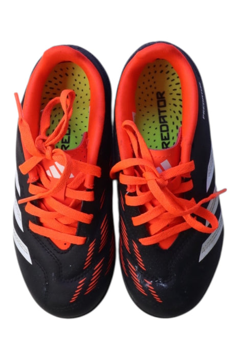 A Navy Cleats/Soccer Shoes from Adidas in size 6T for boy. (Back View)
