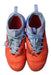 A Red Cleats/Soccer Shoes from Nike in size 10Y for boy. (Back View)