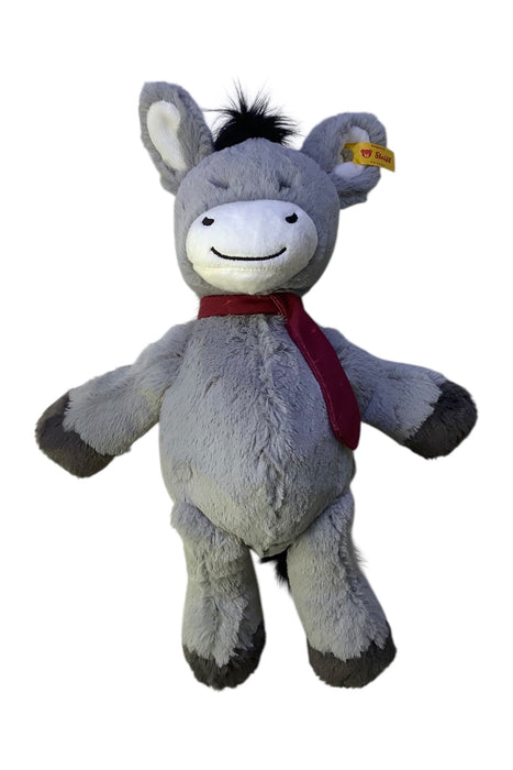 A Grey Soft Toys from Steiff in size O/S for neutral. (Front View)