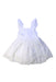 A White Sleeveless Dresses from Vertbaudet in size 3T for girl. (Front View)