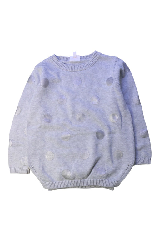 A Grey Knit Sweaters from Seed in size 3T for girl. (Front View)