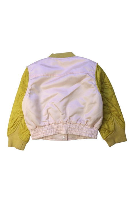 A Pink Lightweight Jackets from Burberry in size 3T for girl. (Back View)