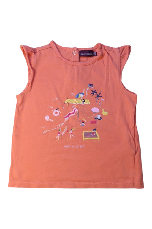 A Orange Sleeveless Tops from Sergent Major in size 3T for girl. (Front View)