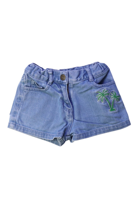 A Blue Shorts from Bonton in size 4T for girl. (Front View)