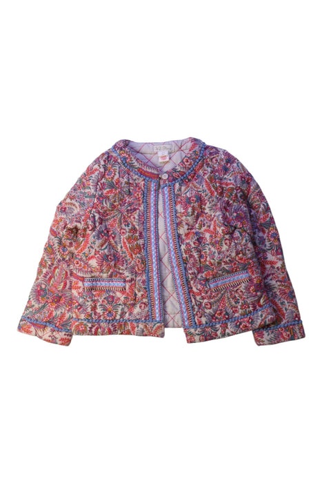 A Multicolour Puffer/Quilted Coats & Outerwear from Monsoon in size 4T for girl. (Front View)