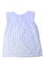 A Blue Sleeveless Tops from Petit Bateau in size 6T for girl. (Back View)