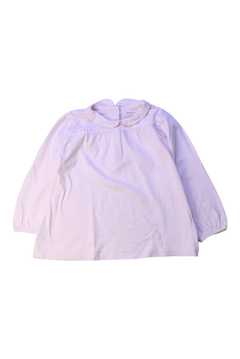 A White Long Sleeve Tops from Bout'Chou in size 3T for girl. (Front View)