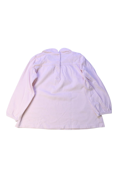 A White Long Sleeve Tops from Bout'Chou in size 3T for girl. (Back View)