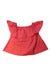 A Red Sleeveless Tops from Seed in size 5T for girl. (Back View)