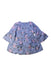 A Blue Long Sleeve Dresses from Little Mercerie in size 4T for girl. (Back View)