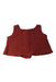 A Burgundy Sleeveless Tops from Seed in size 4T for girl. (Back View)