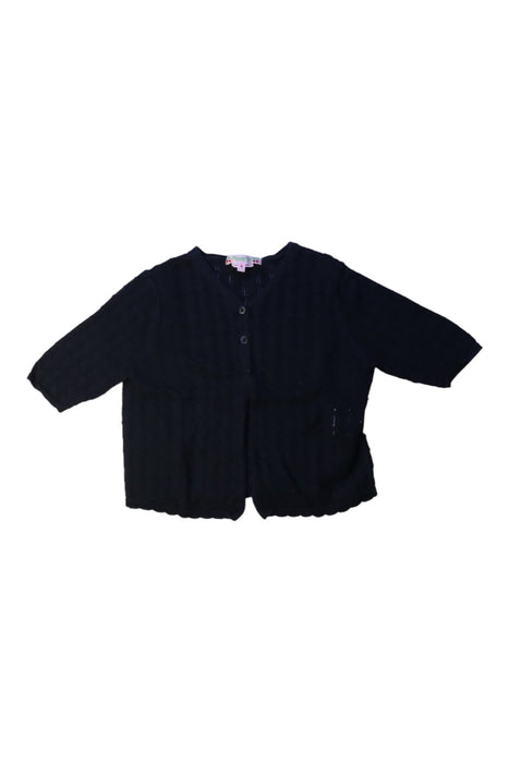 A Black Cardigans from Bonpoint in size 4T for girl. (Front View)