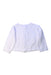 A White Cardigans from Bonton in size 4T for girl. (Back View)
