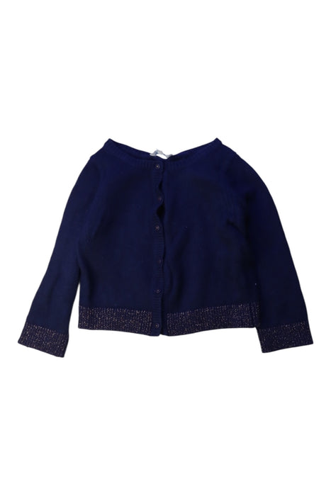 A Navy Cardigans from Jacadi in size 18-24M for girl. (Front View)