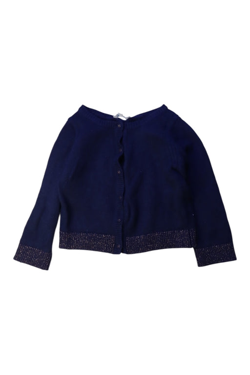 A Navy Cardigans from Jacadi in size 18-24M for girl. (Front View)