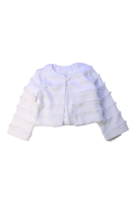 A White Blazers from Janie & Jack in size 3T for girl. (Front View)