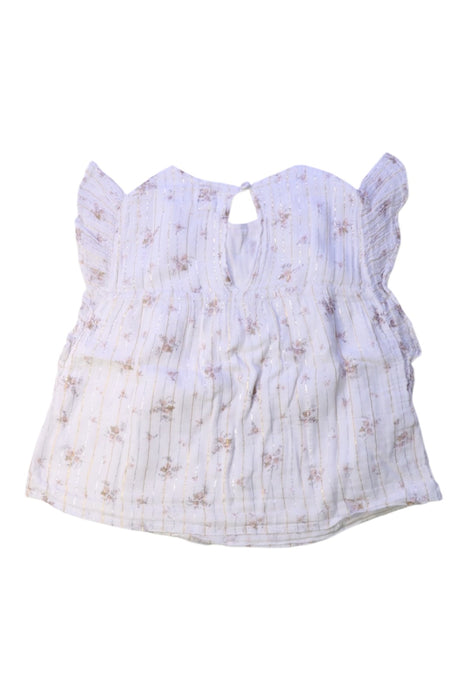 A White Sleeveless Tops from Louis Louise in size 3T for girl. (Back View)