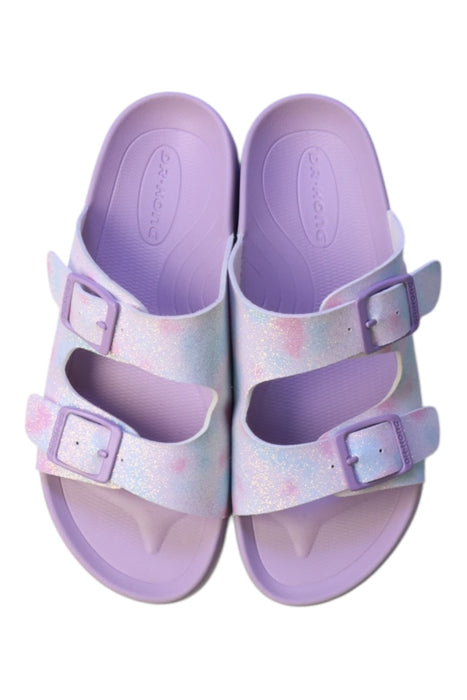 A Purple Sandals from Dr. Kong in size 7Y for girl. (Back View)