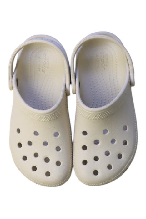 A White Slip Ons from Crocs in size 6T for neutral. (Back View)