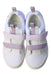 A White Sneakers from On in size 9Y for girl. (Back View)