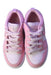 A Pink Sneakers from Air Jordan in size 7Y for girl. (Back View)