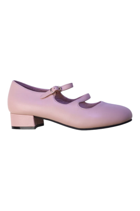 A Pink Dress Shoes from Age of Innocence in size 7Y for girl. (Front View)