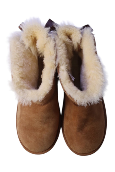 A Brown Booties from UGG in size 6T for girl. (Back View)
