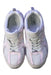 A White Sneakers from New Balance in size 10Y for girl. (Back View)